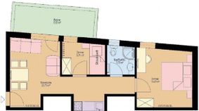 Grundriss des Appartements